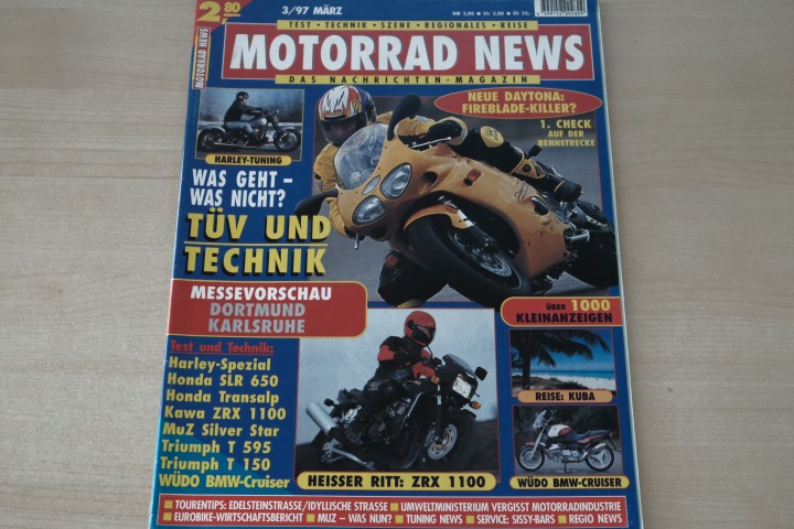 Deckblatt Motorrad News (03/1997)